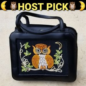 Vintage 1971 owl purse